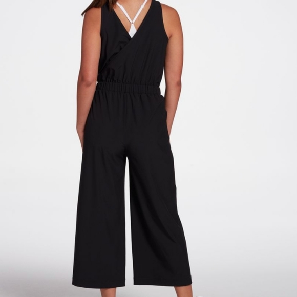 Calia overlap wide leg pantsuit jumpsuit  romper size large - Picture 2 of 3